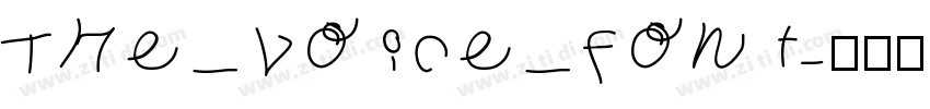 The Voice Font字体转换